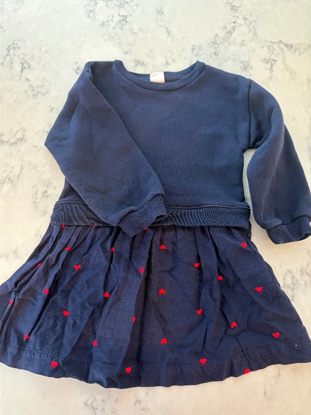 Hearts Sweatshirt Dress